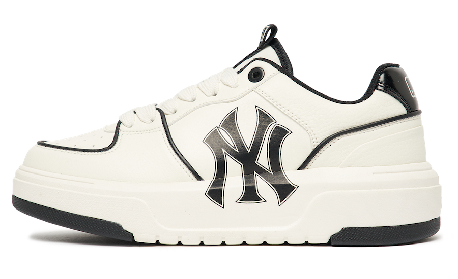 1 SỈ giày MLB NY Kem chữ đen đế nâu Nguồn sỉ giày sneaker tphcm #45 1 SỈ giày MLB NY Kem chữ đen đế nâu Nguồn sỉ giày sneaker tphcm